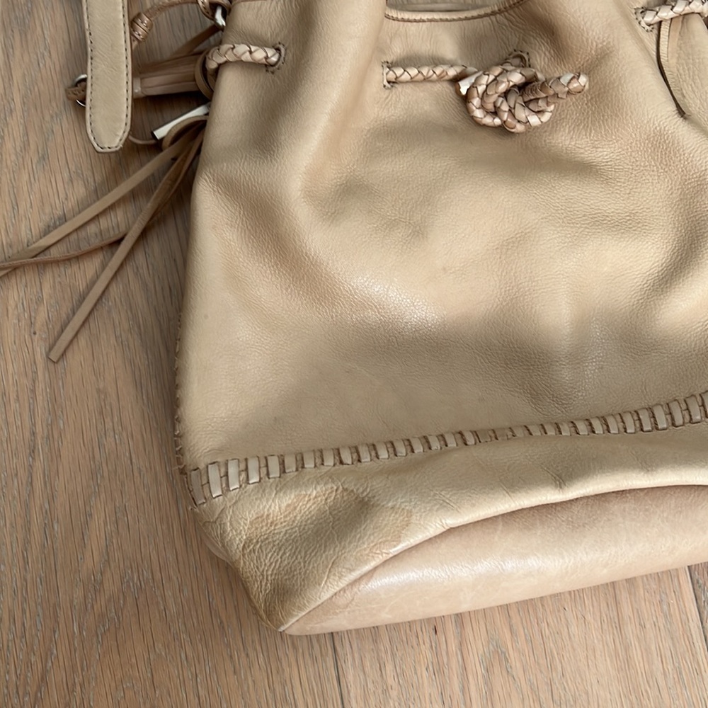 JOIE Mabel Leather Bucket Bag - Brown Cross body - Picture 11 of 16